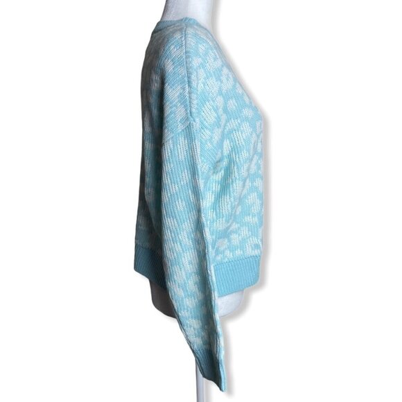 John + Jenn NEW Mystic Large Leopard-Print Knit Sweater Women's Size XS - Picture 6 of 9